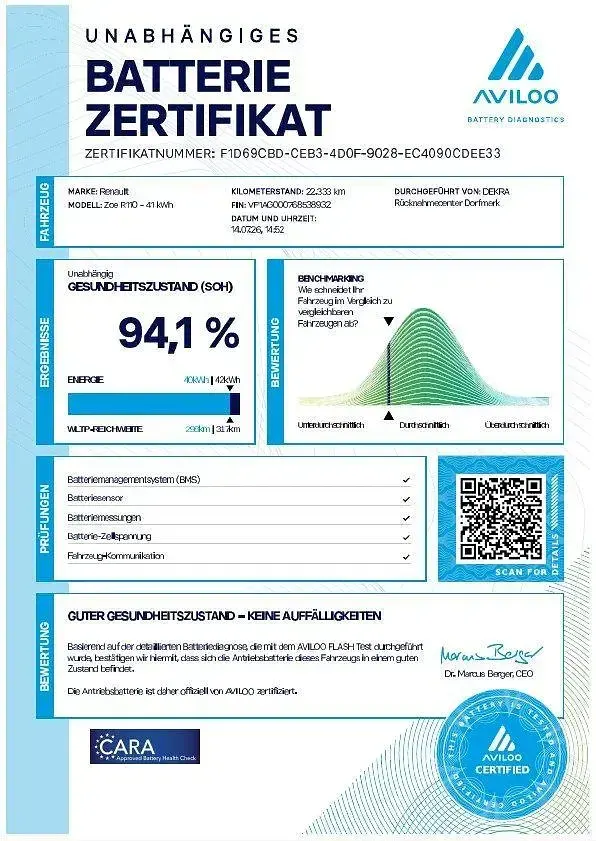Gebraucht Renault Zoe Life 80 kW (109 PS) 2022 Weiß Kleinwagen