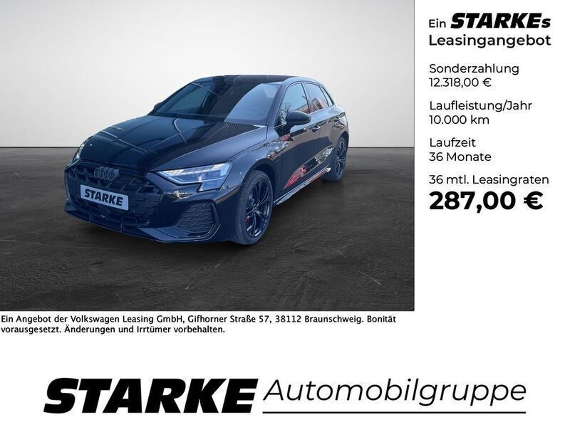 Schwarz Neu 2025 Audi A3 Sportback e-tron S-Line Limousine | 47.890 € (Fairer Preis) - Bild 1/4