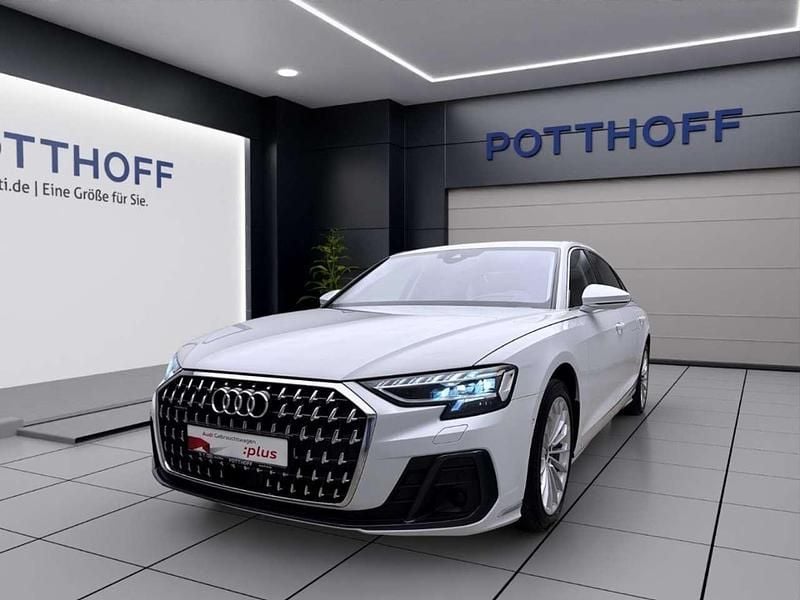 Gletscherweiß metallic Gebraucht 2022 Audi A8L Ambiente Limousine | 60.750 € (Guter Preis) - Bild 1/4