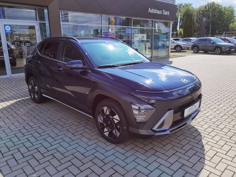 Denim blue Gebraucht 2024 Hyundai Kona Eco SUV | 30.990 € (Fairer Preis) - Bild 1/4