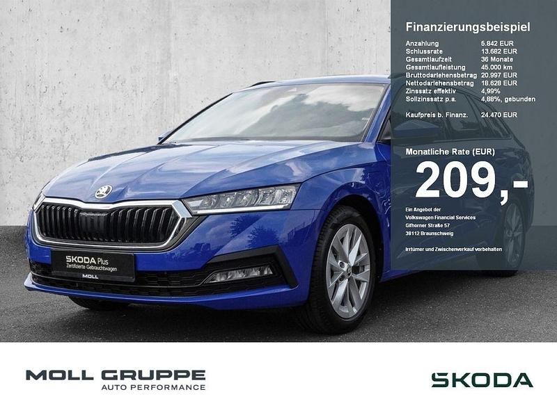 Blau Gebraucht 2023 Skoda Octavia Ambition Kombi | 24.470 € (Superpreis) - Bild 1/4