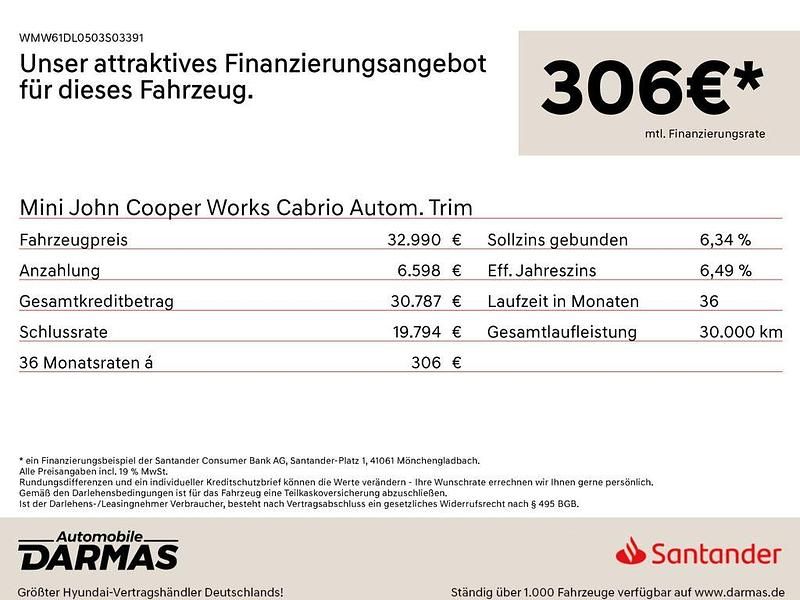 Gebraucht Mini John Cooper Works Cabriolet 231 PS (169 kW) 2023 Grün Cabrio
