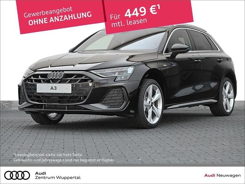 Schwarz Gebraucht 2025 Audi A3 Sportback e-tron S-Line Kleinwagen | 43.960 € - Bild 1/4
