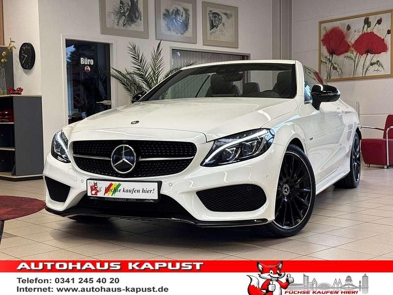 Weiß Gebraucht 2018 Mercedes C300 AMG Cabrio | 30.990 € (Fairer Preis) - Bild 1/3