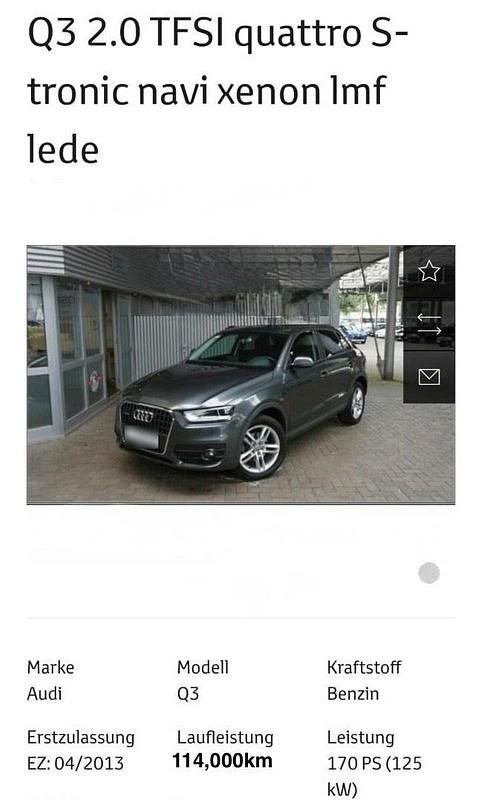 Gebraucht Audi Q2 Comfort 170 PS (125 kW) 2013 Grau SUV