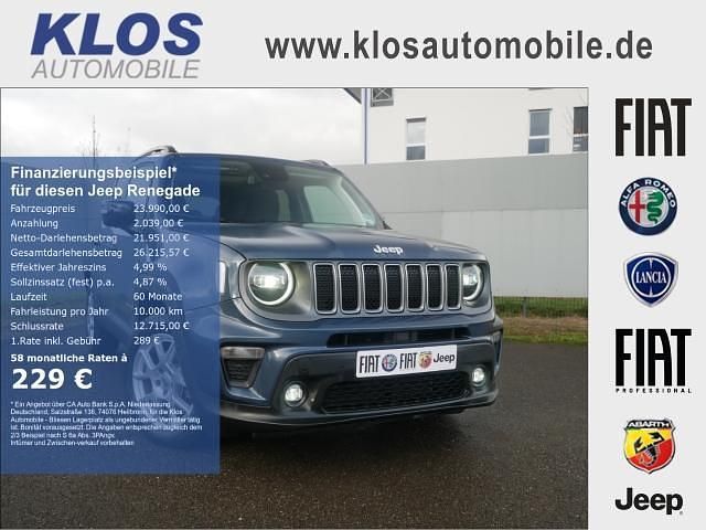 Blau Gebraucht 2023 Jeep Renegade Limited SUV | 23.990 € (Fairer Preis) - Bild 1/4