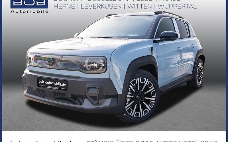 Neu Renault 4 E-Tech Iconic 110 kW (150 PS) 2025 Kumulusblau, black pearlschwarz metallic (blau) SUV