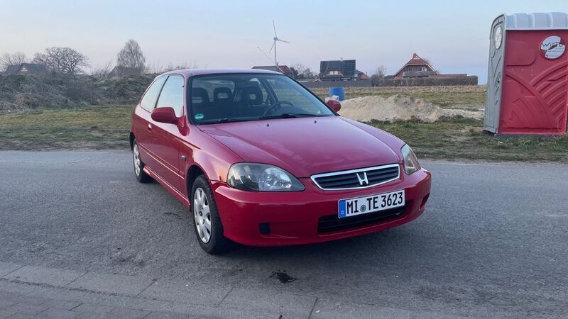 Rot Gebraucht 1999 Honda Civic Limousine | 2.490 € (Guter Preis) - Bild 1/4