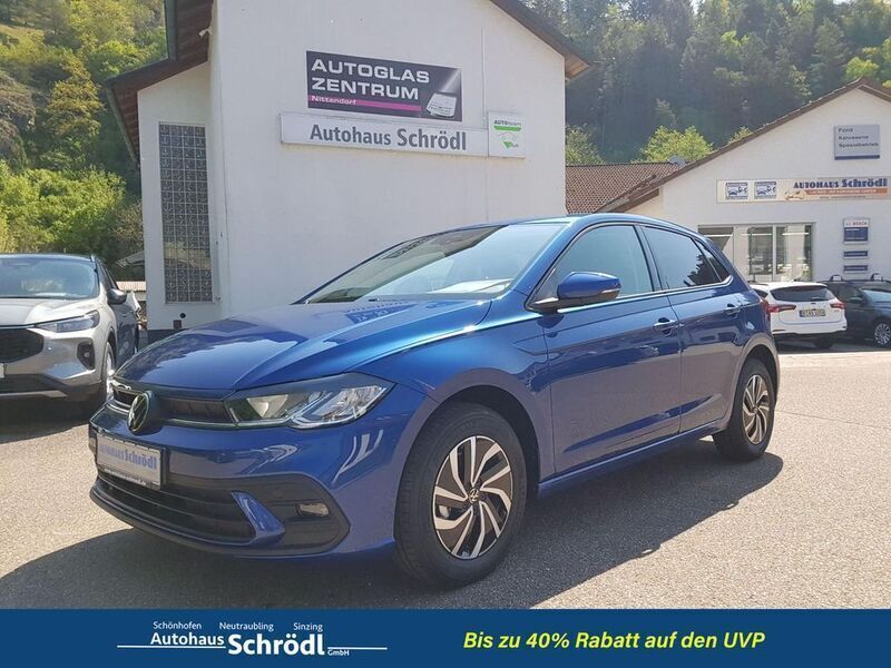 Reef blue metallic Neu 2025 VW Polo Life Kleinwagen | 21.990 € (Guter Preis) - Bild 1/4