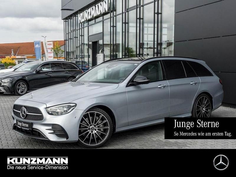 Hightechsilber metallic metallic Gebraucht 2022 Mercedes E400 AMG Kombi | 44.347 € (Fairer Preis) - Bild 1/4