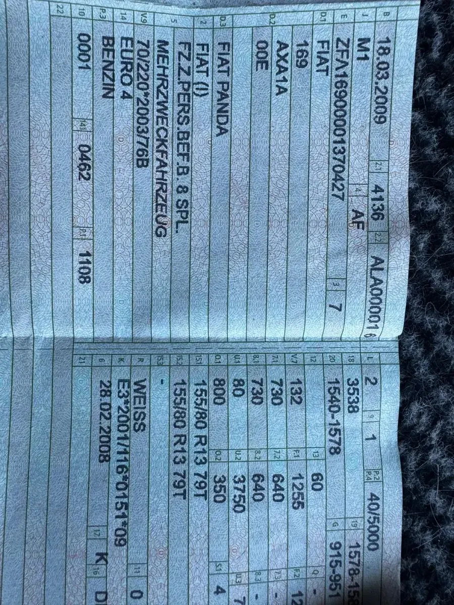 Gebraucht Fiat Panda 2009 Weiß Kleinwagen