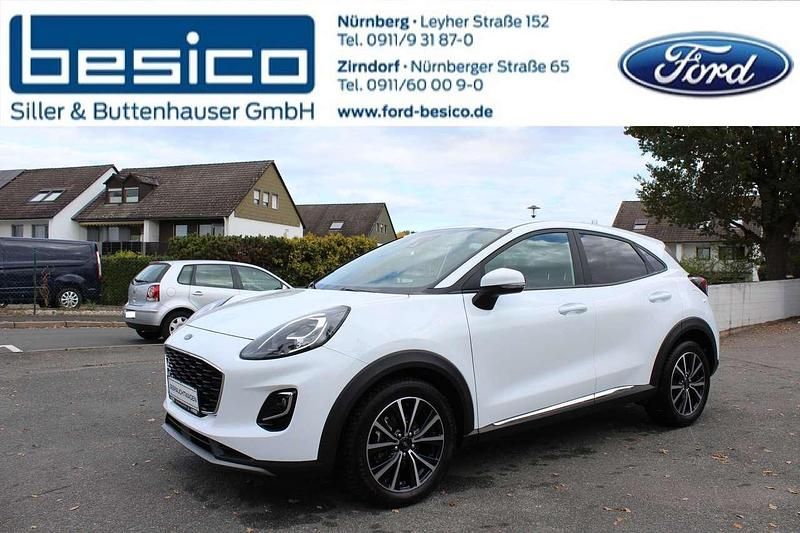 Frost weiß Gebraucht 2021 Ford Puma Gen-E Titanium SUV | 16.770 € (Superpreis) - Bild 1/4