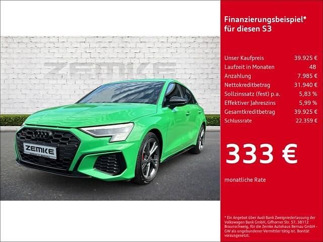 Gruen Gebraucht 2022 Audi S3 Ambiente Limousine | 39.925 € (Fairer Preis) - Bild 1/4