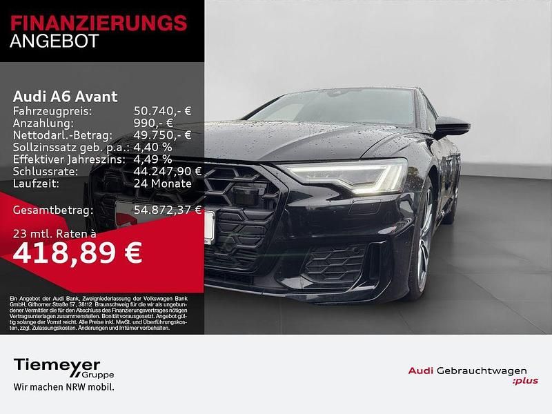 Schwarz Gebraucht 2025 Audi A6 S-Line Kombi | 50.740 € (Guter Preis) - Bild 1/4