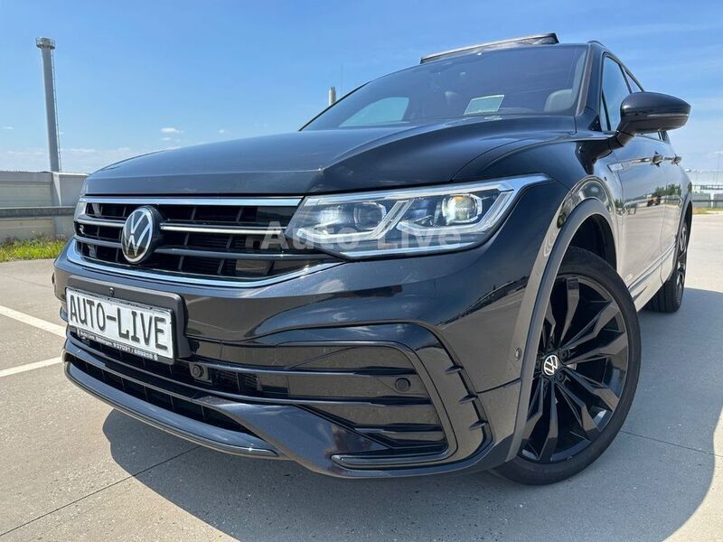 Schwarz Gebraucht 2023 VW Tiguan Allspace R-line SUV | 42.990 € (Teuer) - Bild 1/4
