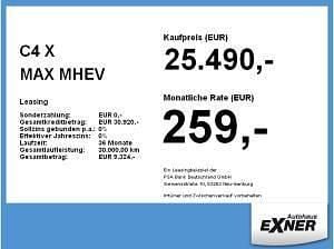 Neu Citroën C4 X 144 PS (105 kW) 2026 Grün (manhattangrün) SUV