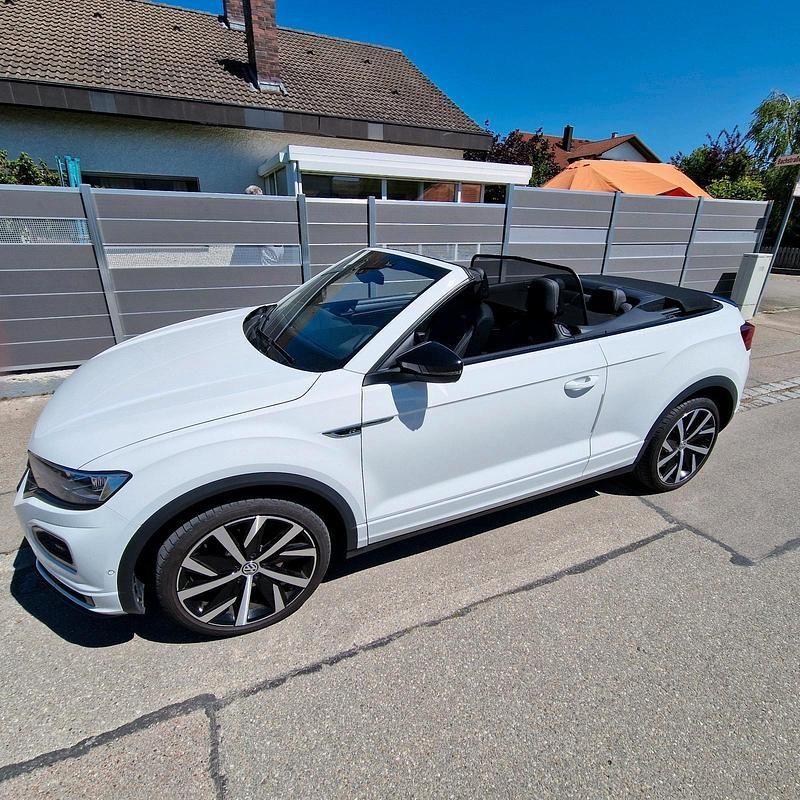 Gebraucht VW T-Roc Cabriolet R-line 150 PS (110 kW) 2020 Weiß Cabrio