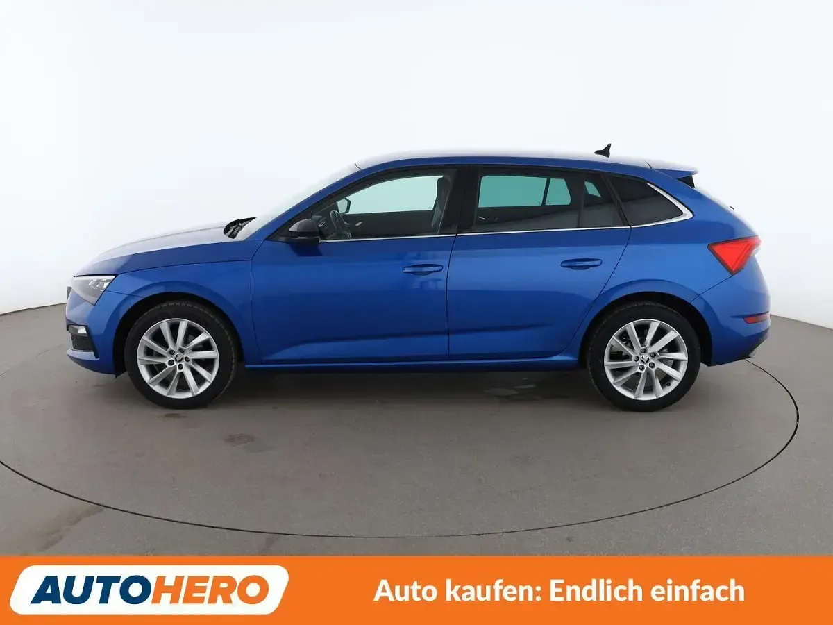 Gebraucht Skoda Scala Ambition 116 PS (85 kW) 2019 Blau Kleinwagen