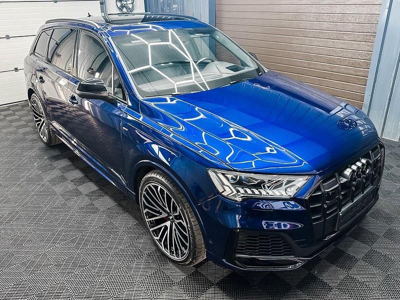 Blau Gebraucht 2021 Audi Q7 S-Line SUV | 56.990 € (Fairer Preis) - Bild 1/4