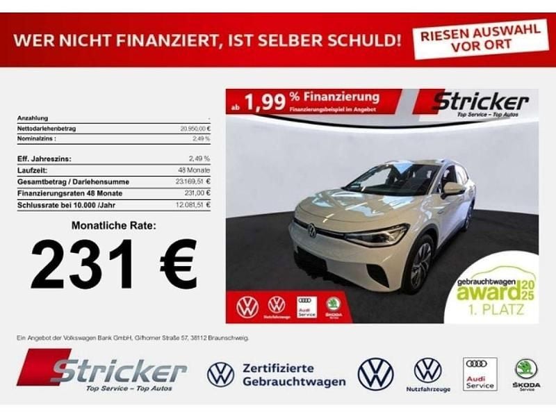 Gebraucht VW ID.4 108 kW (148 PS) 2022 Gletscherweiß metallic (metallic) SUV