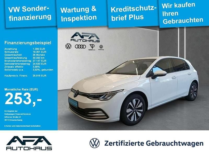 Pure white Gebraucht 2024 VW Golf VIII Move Limousine | 25.916 € (Guter Preis) - Bild 1/4