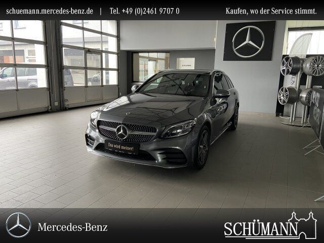 Grau Gebraucht 2021 Mercedes C300e AMG line Limousine | 29.900 € (Superpreis) - Bild 1/4