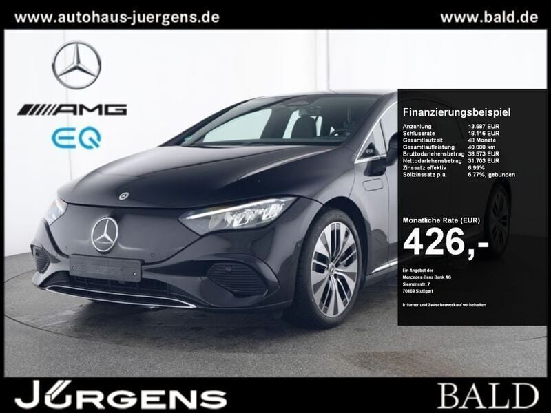 Schwarz black Gebraucht 2024 Mercedes EQE300 Electric Art Limousine | 47.840 € (Guter Preis) - Bild 1/4