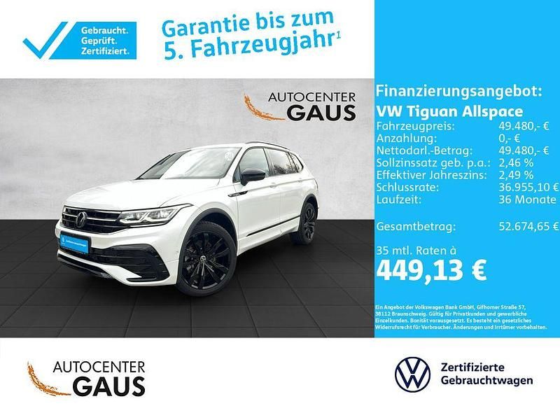 Weiß Gebraucht 2024 VW Tiguan Allspace R-line SUV | 49.480 € (Etwas zu teuer) - Bild 1/4