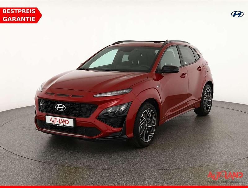 Rot metallic Gebraucht 2021 Hyundai Kona N Line SUV | 24.490 € (Etwas zu teuer) - Bild 1/4