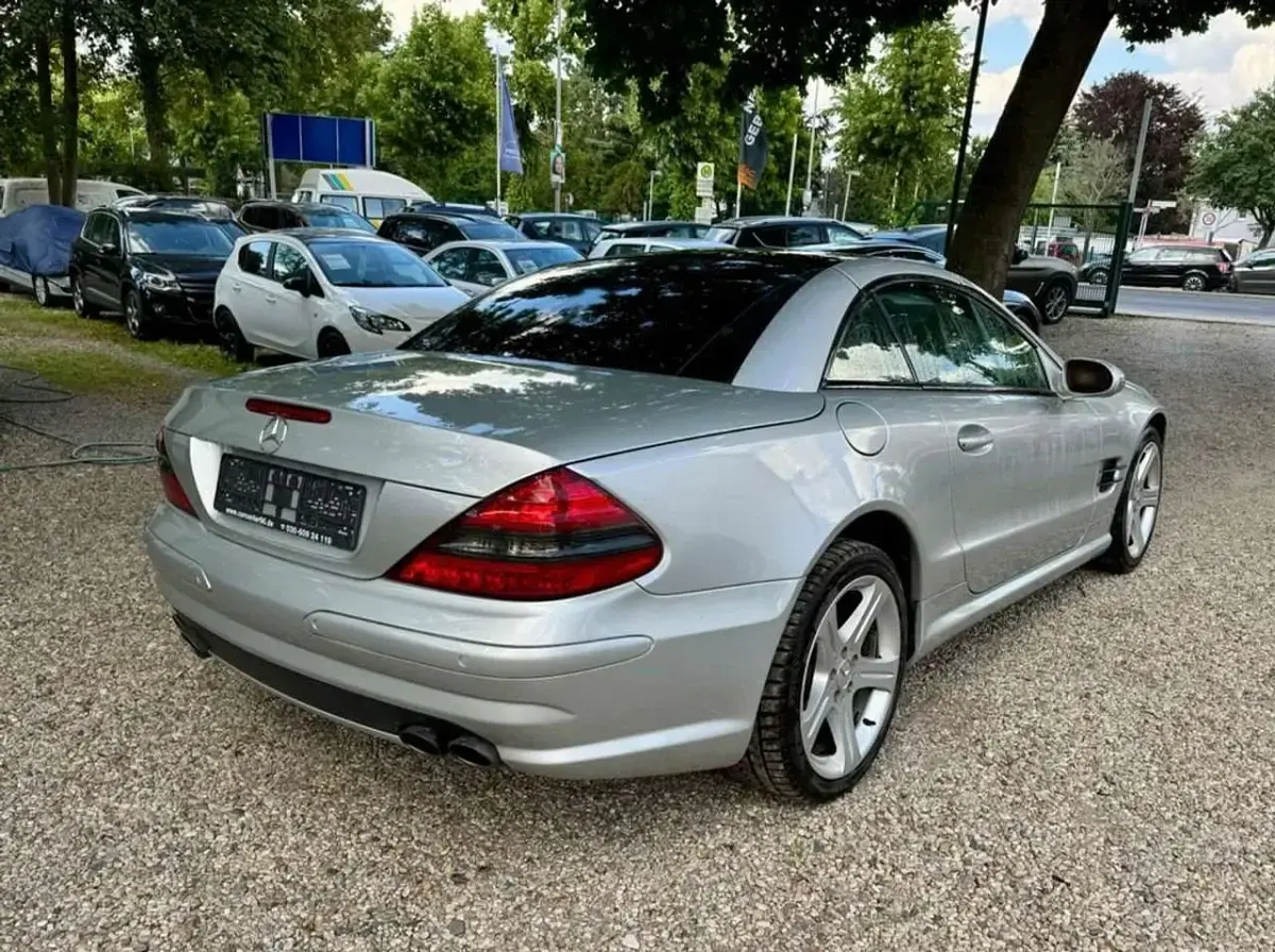 Gebraucht Mercedes SL500 306 PS (225 kW) 2003 Silber Cabrio