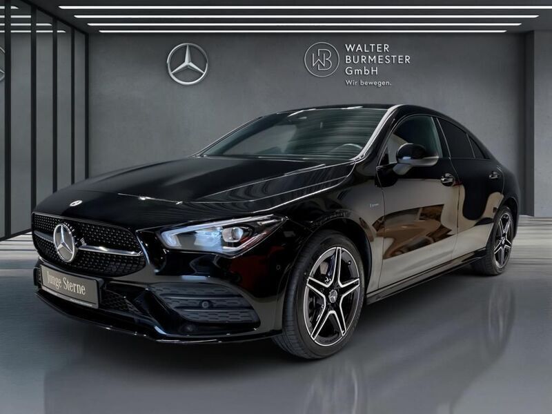 Unilack nachtschwarz Gebraucht 2021 Mercedes CLA250e AMG Limousine | 32.270 € (Fairer Preis) - Bild 1/4