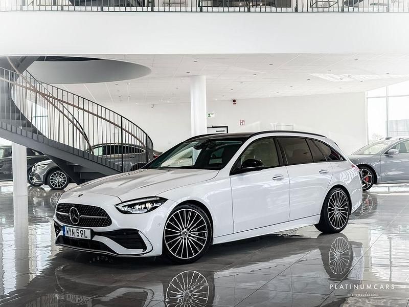 Weiß Gebraucht 2021 Mercedes C220 Premium Limousine | 36.981 € - Bild 1/4