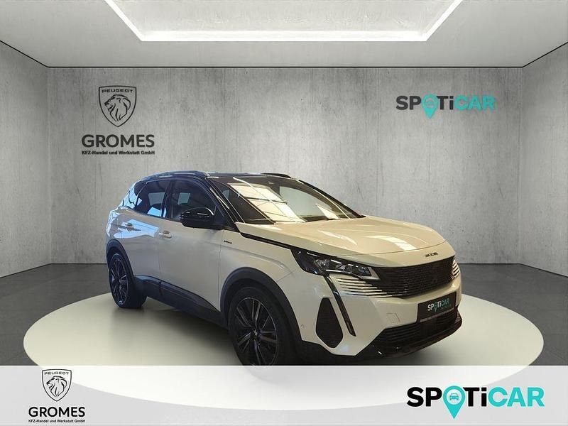 Perlmutt weiß (metallic) Gebraucht 2023 Peugeot 3008 GT SUV | 32.990 € - Bild 1/4