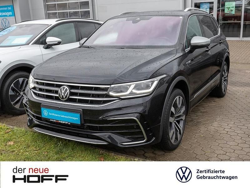 Schwarz Gebraucht 2022 VW Tiguan Allspace R-line SUV | 39.975 € (Teuer) - Bild 1/4