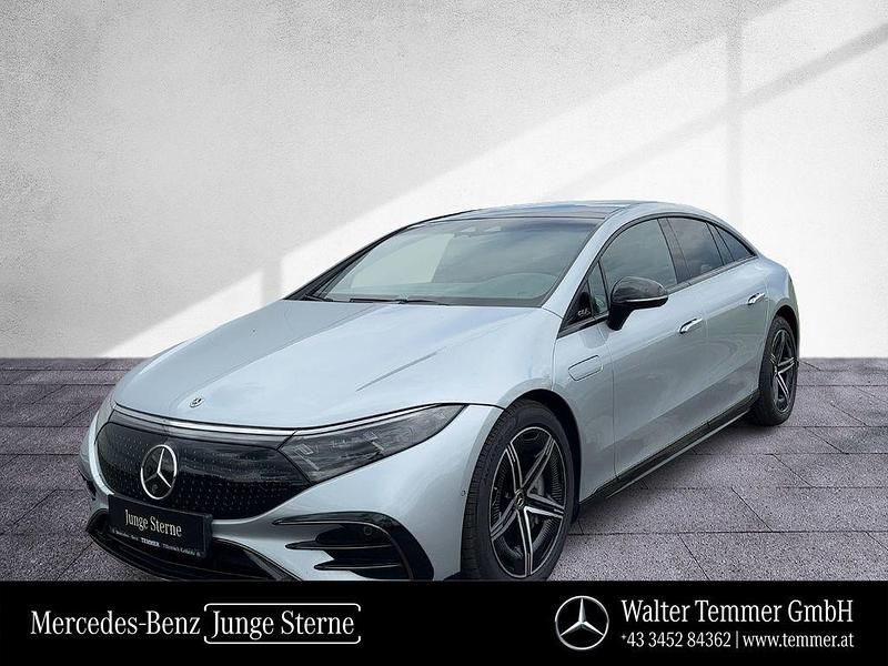 Silber Gebraucht 2024 Mercedes EQS500 AMG line Limousine | 79.750 € - Bild 1/4