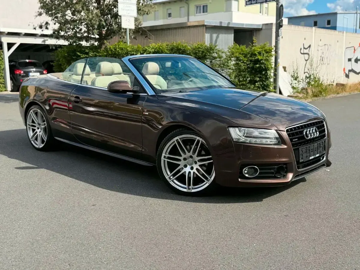 Gebraucht Audi A5 Cabriolet S-Line 239 PS (175 kW) 2009 Braun Cabrio