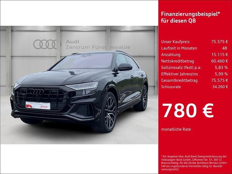 Schwarz Gebraucht 2022 Audi Q8 S-Line SUV | 75.575 € (Teuer) - Bild 1/4