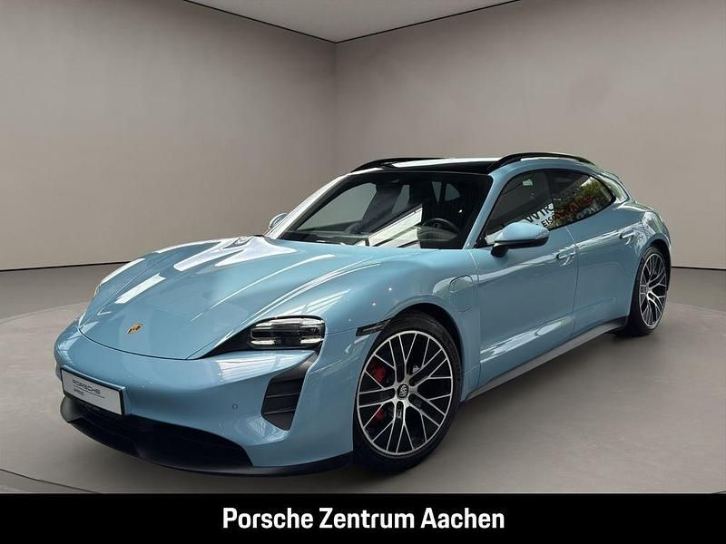 Blau Gebraucht 2022 Porsche Taycan 4S Sport Turismo Limousine | 67.800 € (Fairer Preis) - Bild 1/4