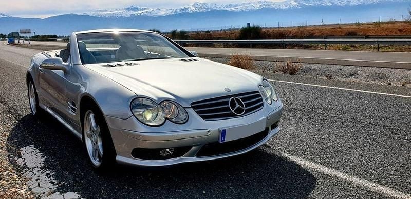 Gebraucht Mercedes SL500 306 PS (225 kW) 2001 Silber Cabrio