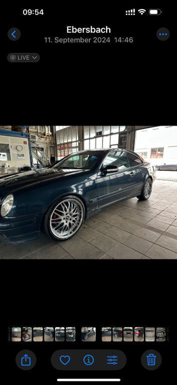 Blau Gebraucht 1999 Mercedes CLK320 Elegance Coupé | 1.799 € (Superpreis) - Bild 1/4