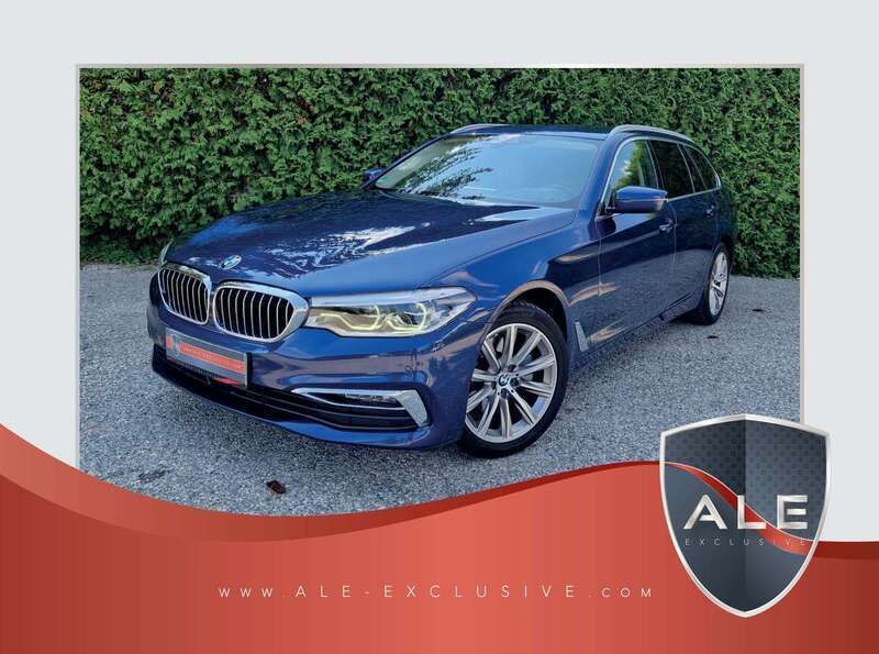 Mediterranblau metallic Gebraucht 2019 BMW 520 Luxury Line Kombi | 20.400 € (Fairer Preis) - Bild 1/4