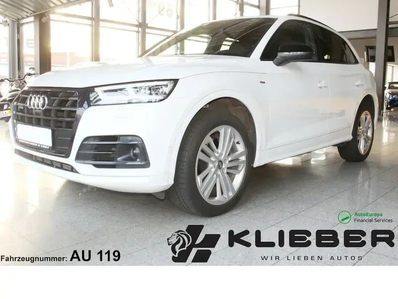 Gletscherweiß metallic Gebraucht 2020 Audi Q5 S-Line SUV | 34.970 € (Superpreis) - Bild 1/4