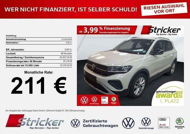 Ascotgrau Gebraucht 2025 VW T-Cross Life SUV | 22.949 € (Guter Preis) - Bild 1/3