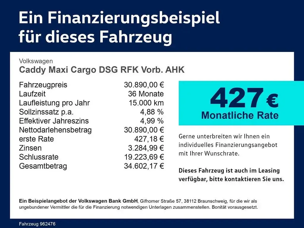 Gebraucht VW Caddy Maxi 122 PS (89 kW) 2025 Silber Van / Kleinbus