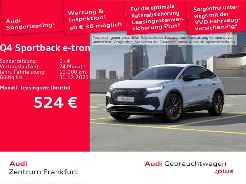 Gletscherweiß metallic/gletsch Gebraucht 2025 Audi Q4 Sportback e-tron S-Line SUV | 49.850 € - Bild 1/2
