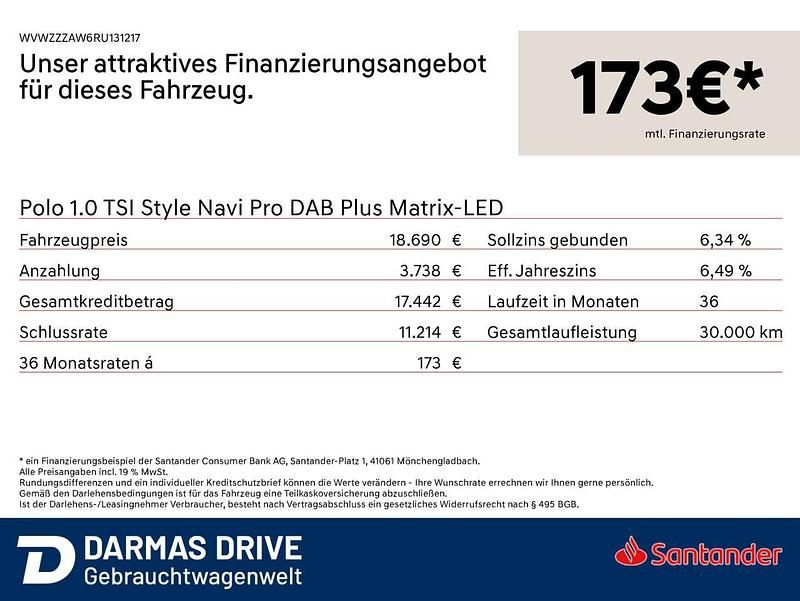 Usata VW Polo Pro 95 CV (69 kW) 2024 Grigio Berlina
