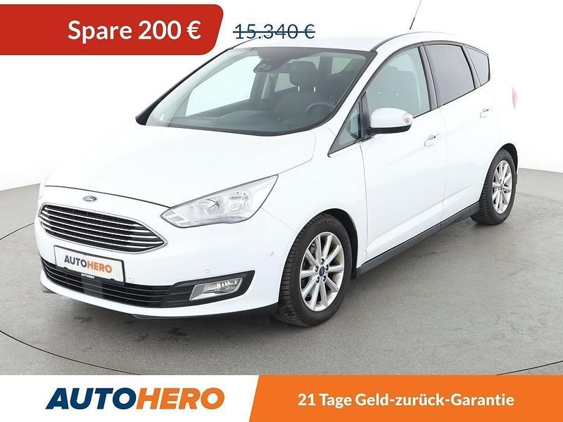 Weiß Gebraucht 2016 Ford C-MAX Titanium Van / Kleinbus | 14.760 € (Etwas zu teuer) - Bild 1/3