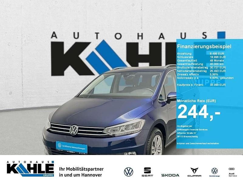Gebraucht VW Touran Highline 150 PS (110 kW) 2023 Blau Van / Kleinbus
