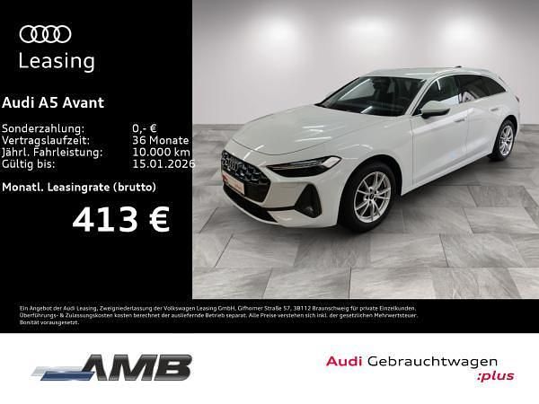 Weiß (gletscherweiß metallic) Gebraucht 2025 Audi A5 Advanced Kombi | 46.791 € (Superpreis) - Bild 1/4