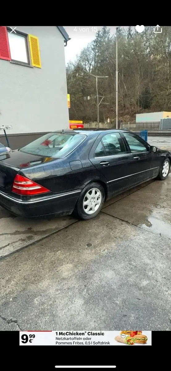 Gebraucht Mercedes S320 224 PS (164 kW) 2000 Schwarz Limousine